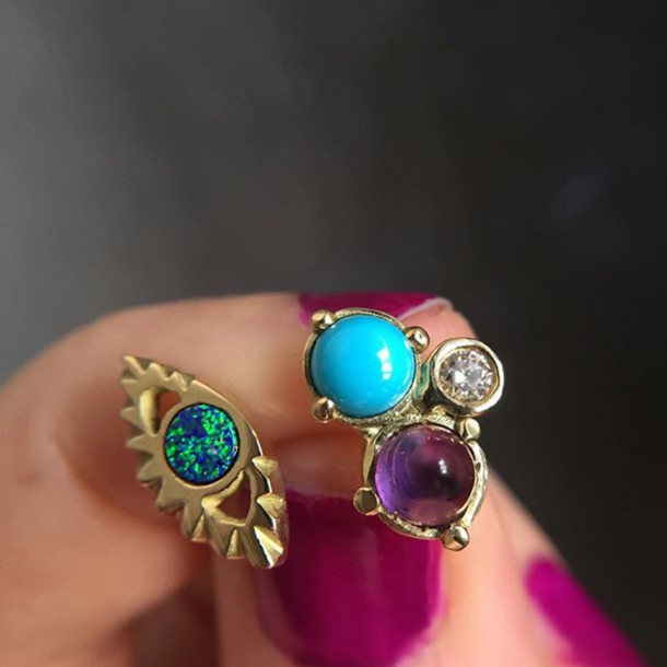 BOHEME OPAL THIRD EYE STUD