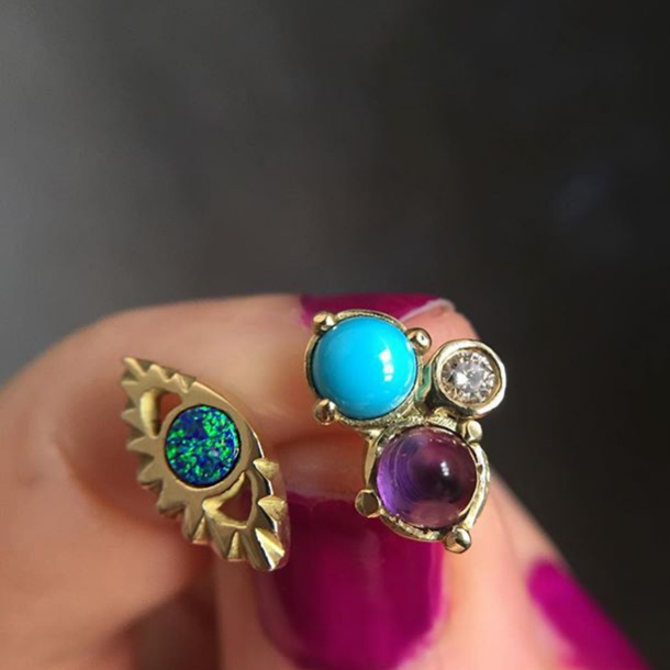 BOHEME OPAL THIRD EYE STUD rts