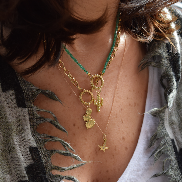 BOHEME SMALL RAINBOW CLICKER CHARM RING rts