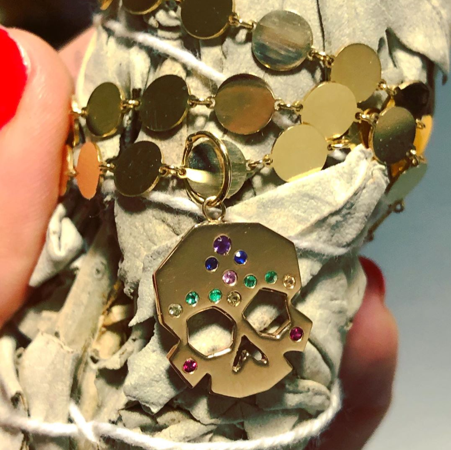 FACETTE RAINBOW SKULL CHARM | Crafted-to-Order