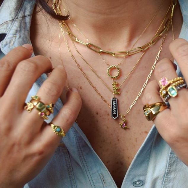 BOHEME PETIT RECTANGLE LINK CHAIN | In-Stock