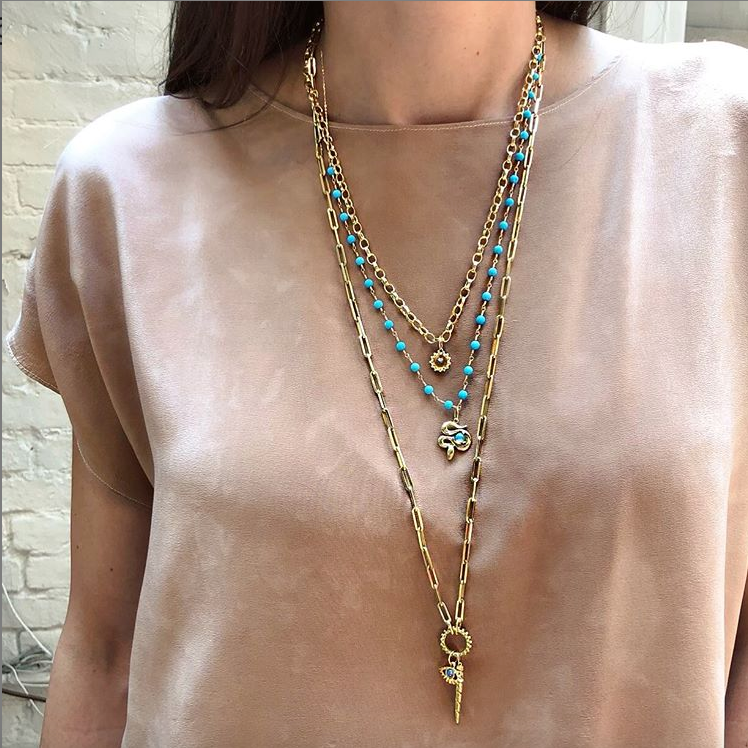 BOHEME BESTIE MEDIUM LINK GOLD CHAIN rts