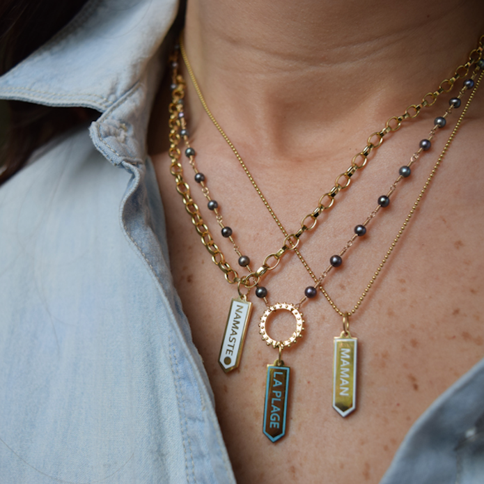 BOHEME SMALL CLICKER CHARM White Gold