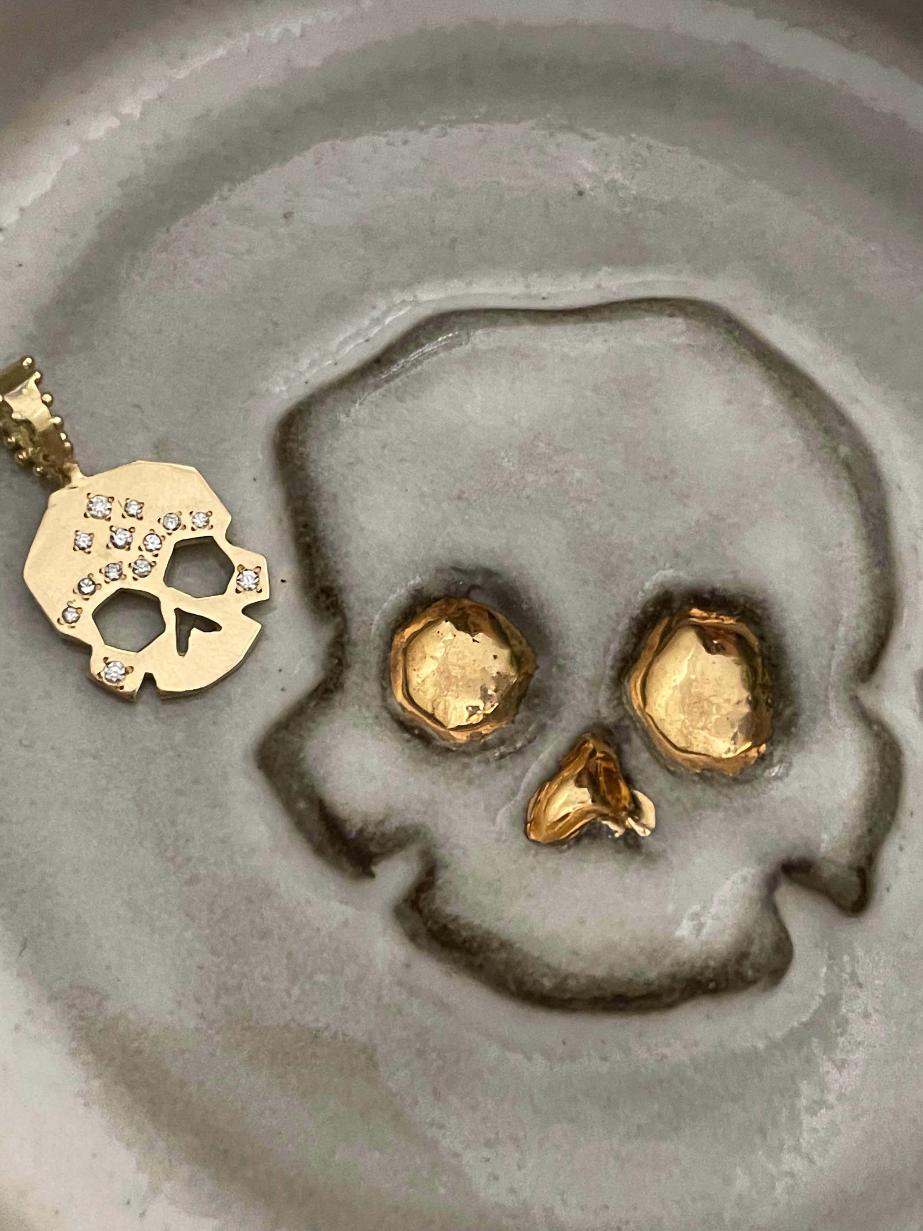 FACETTE DIAMOND SKULL CHARM | In-Stock