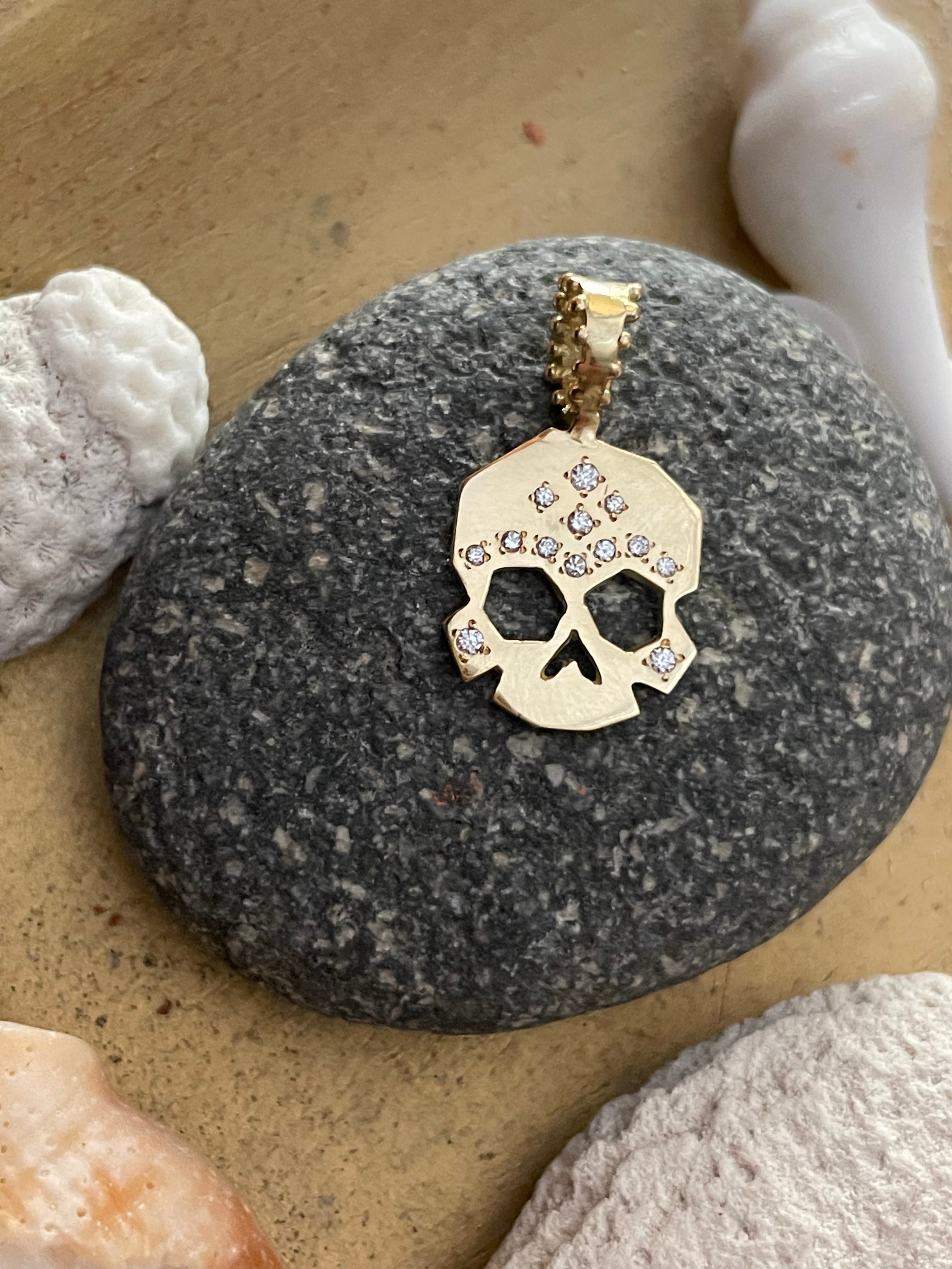 FACETTE DIAMOND SKULL CHARM | In-Stock