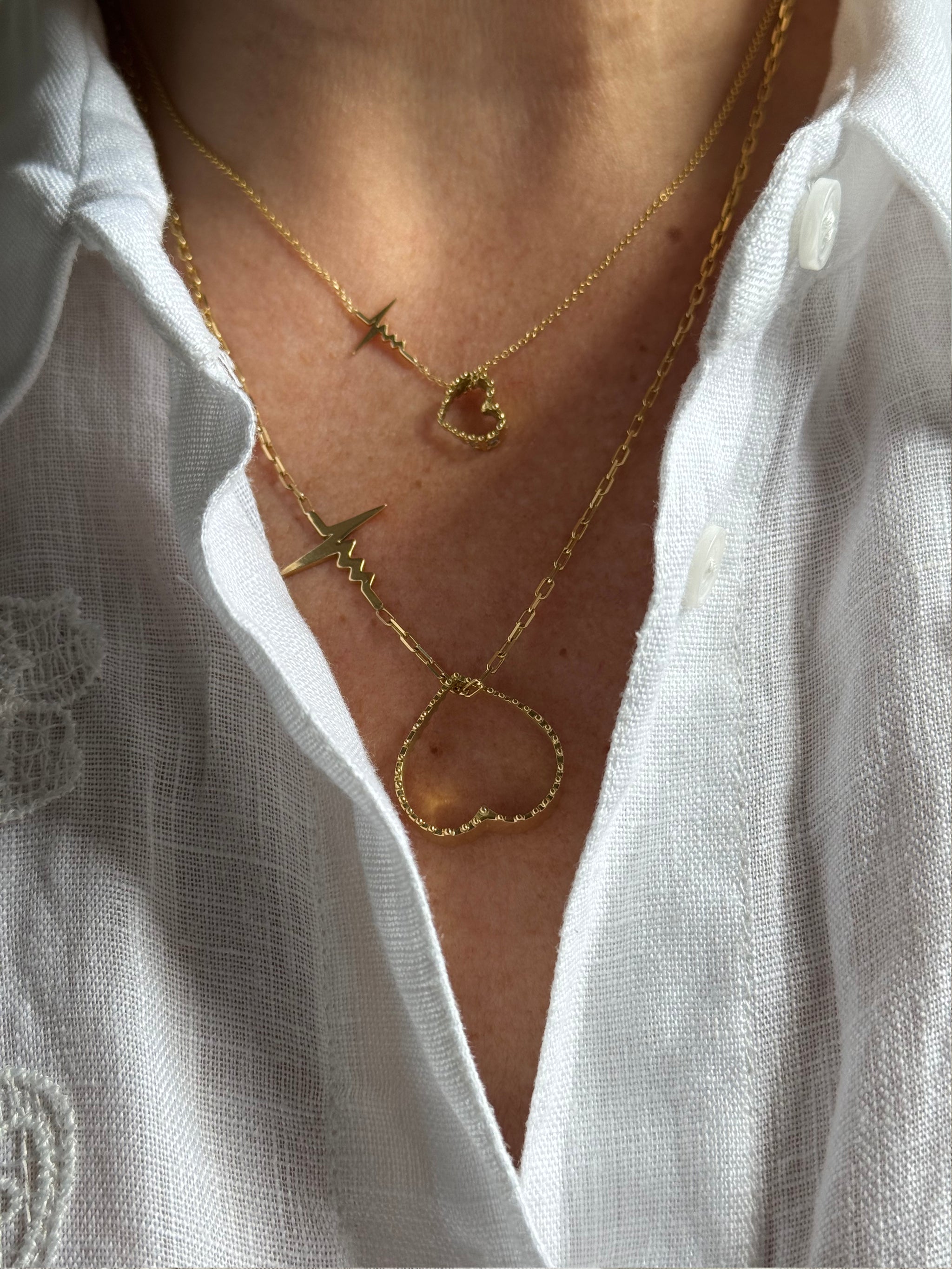 AMOUR PETIT HEARTBEAT NECKLACE
