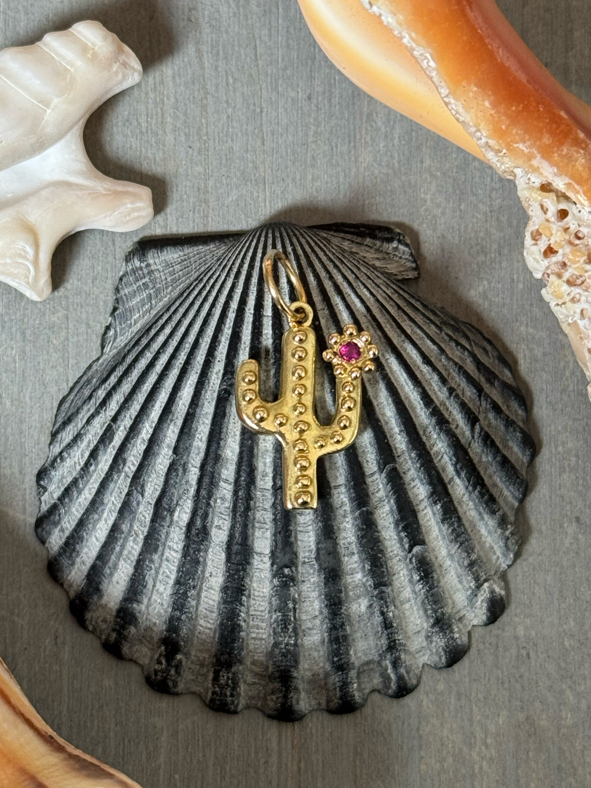 BOHEME PINK BLOOMING CACTUS CHARM | In-Stock