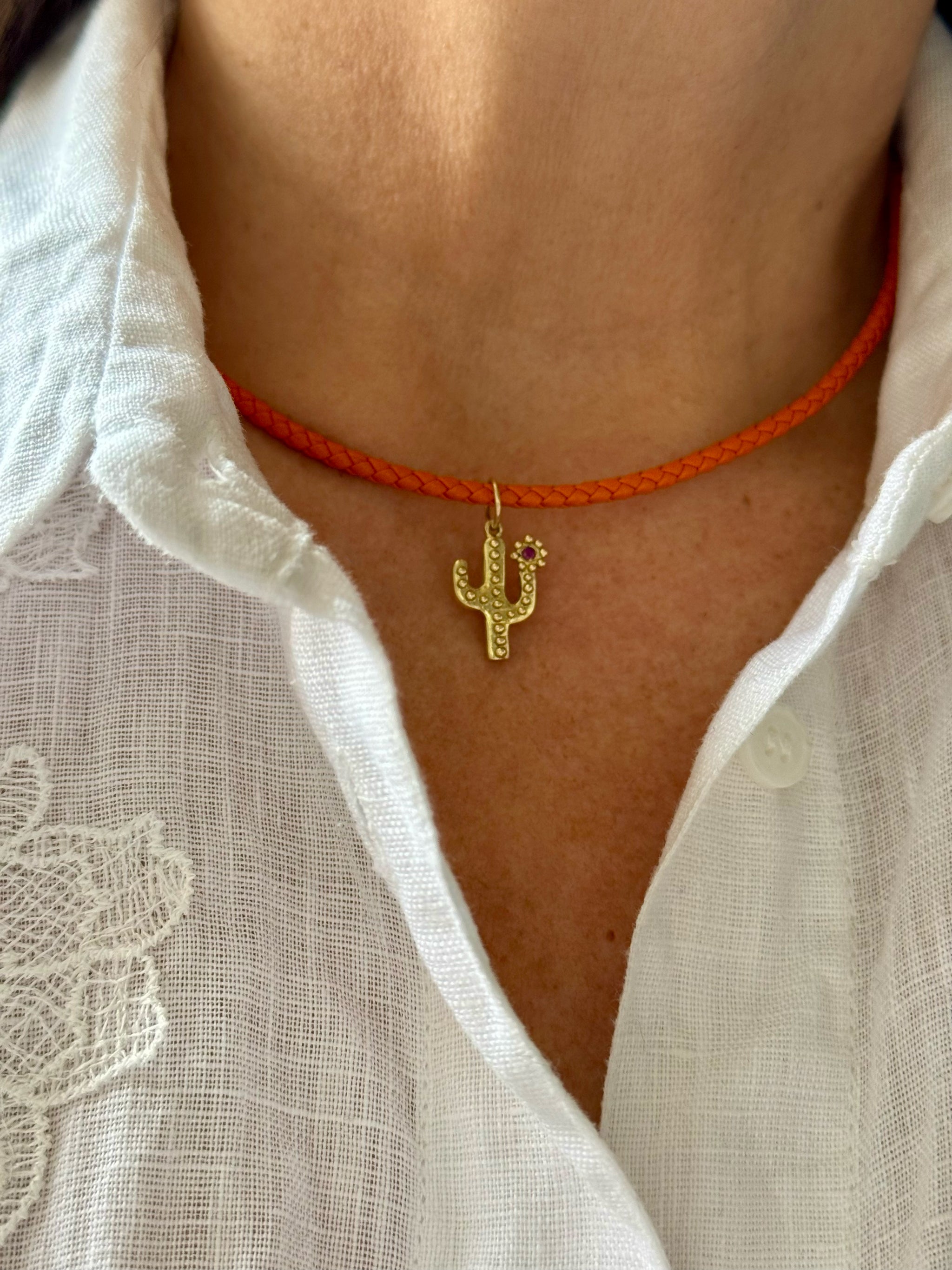 BOHEME PINK BLOOMING CACTUS CHARM | In-Stock