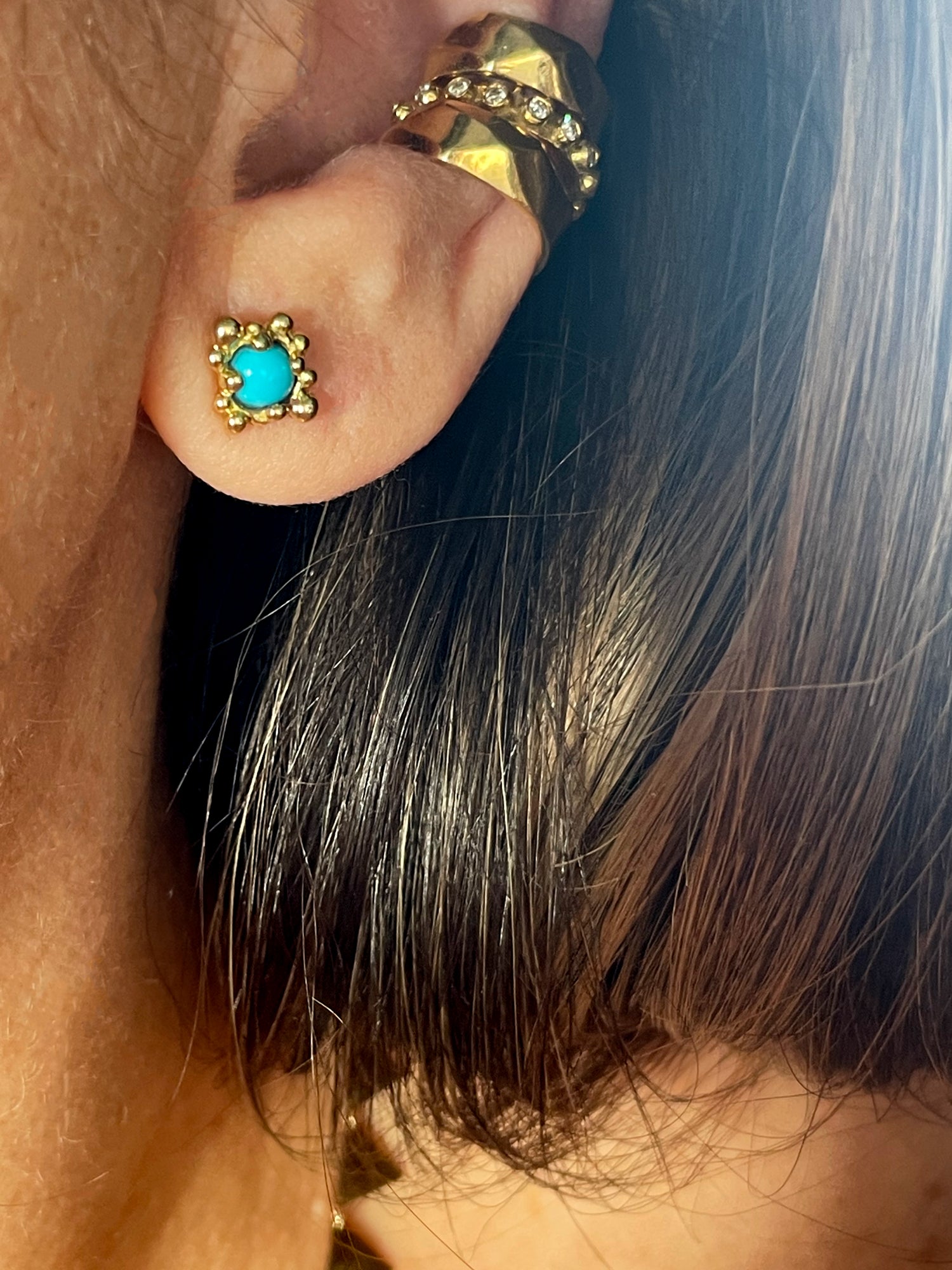 BOHEME BUBBLE TURQUOISE STUDS