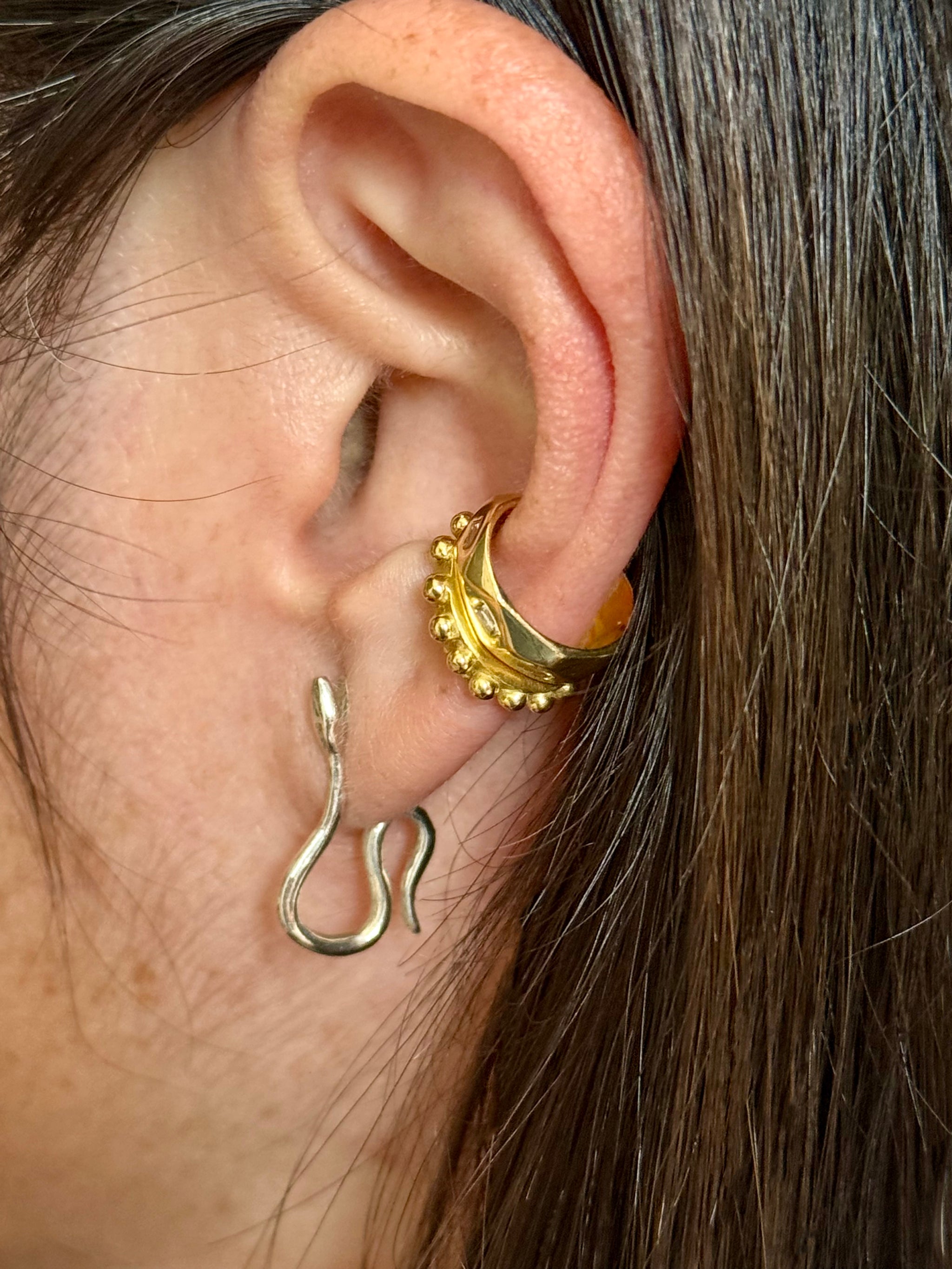 BOHEME SERPENT EARRINGS SILVER