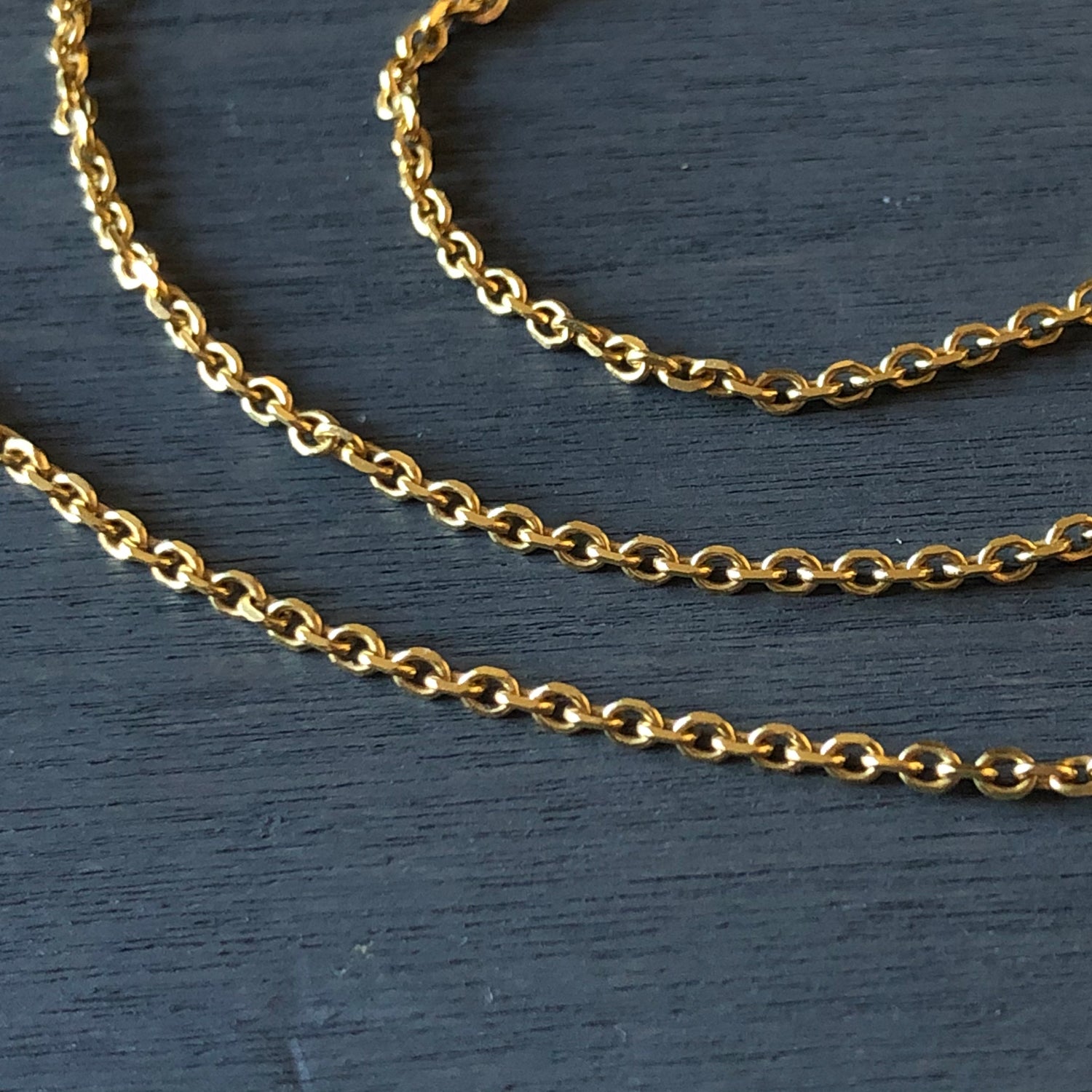 BOHEME GOLD CABLE LINK CHAIN 26" rts