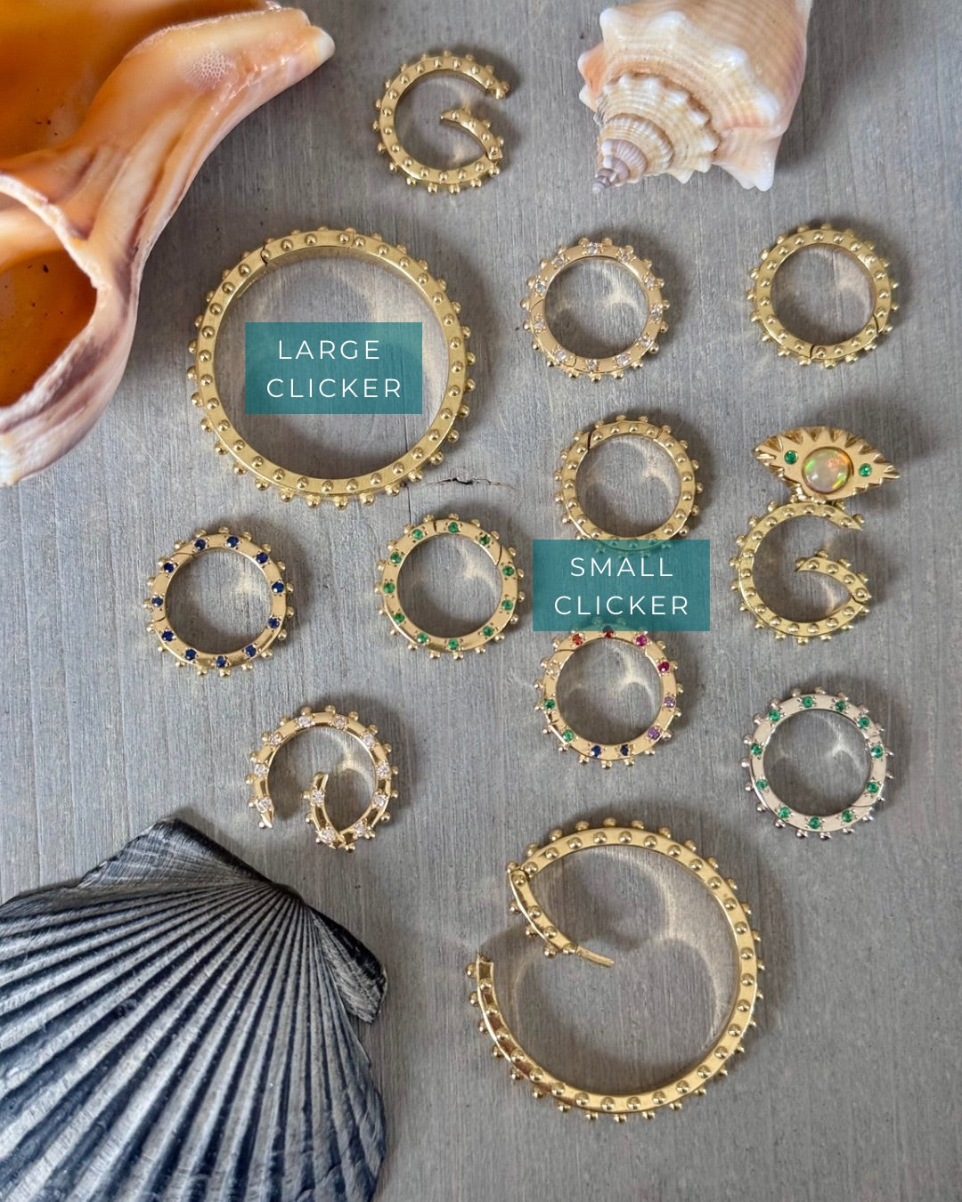 BOHEME SMALL CLICKER CHARM Yellow Gold | Crafted-to-Order