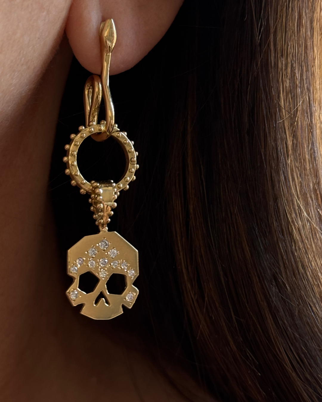 FACETTE DIAMOND SKULL CHARM | In-Stock