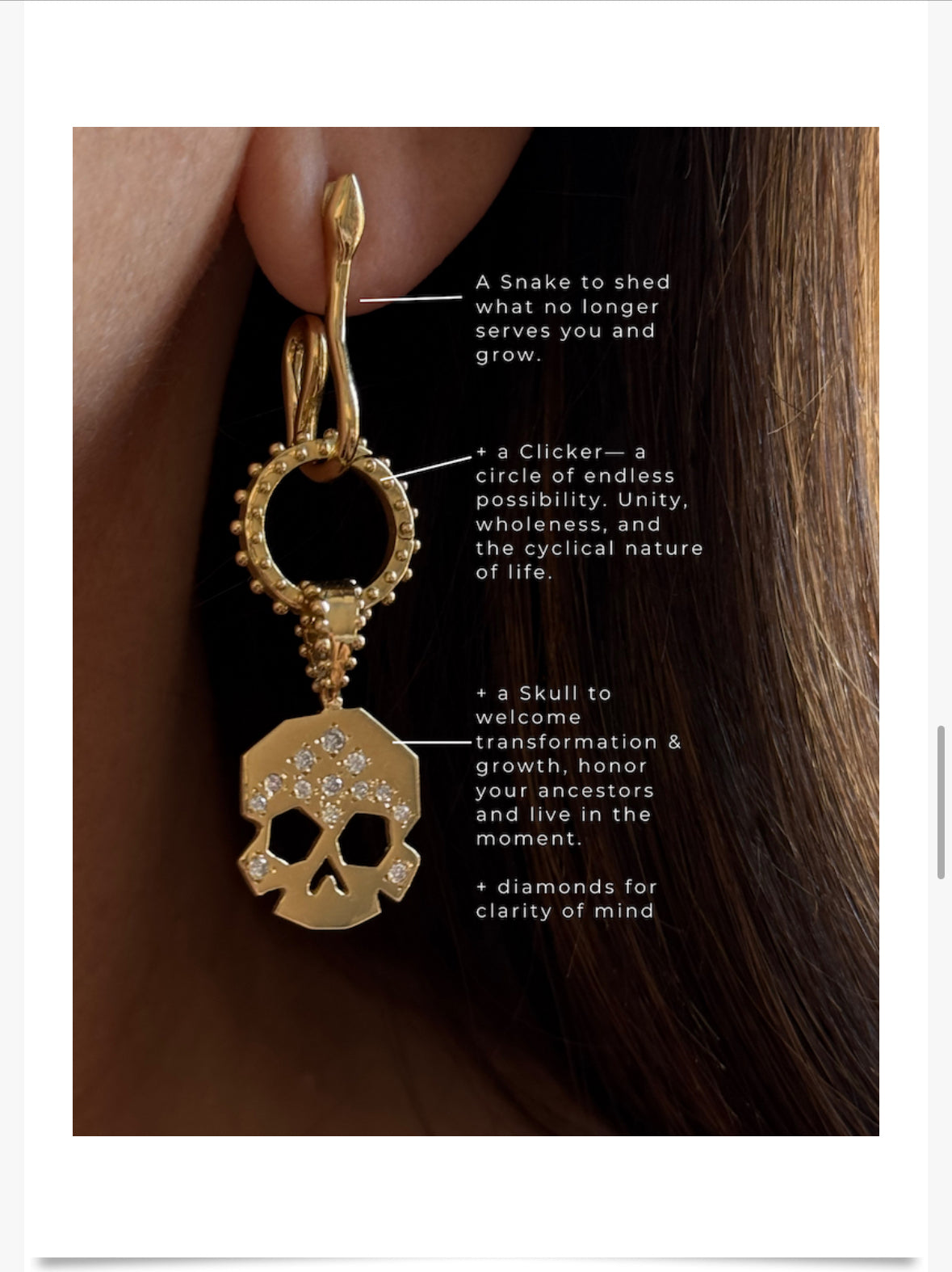 BOHEME SMALL CLICKER CHARM Yellow Gold | Crafted-to-Order