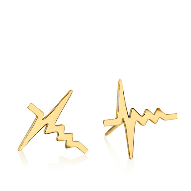 AMOUR HEARTBEAT STUD EARRINGS