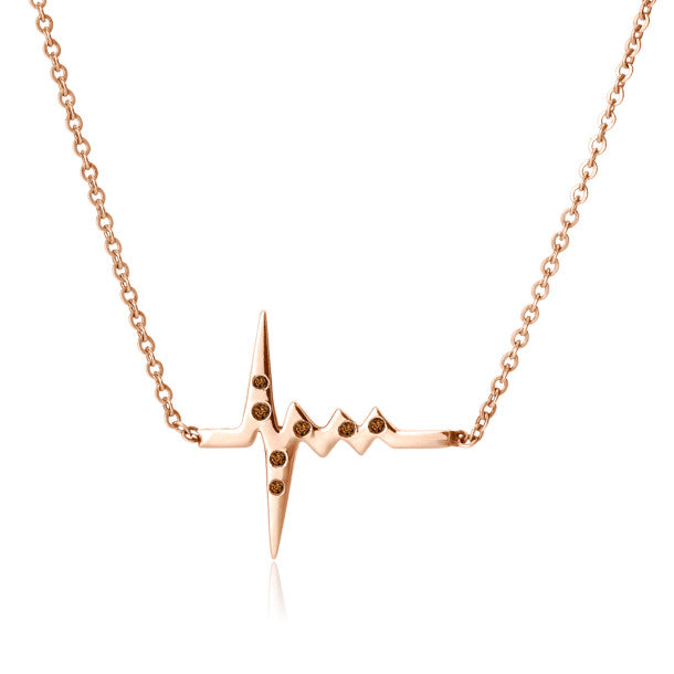 AMOUR TINY HEARTBEAT DIAMOND NECKLACE