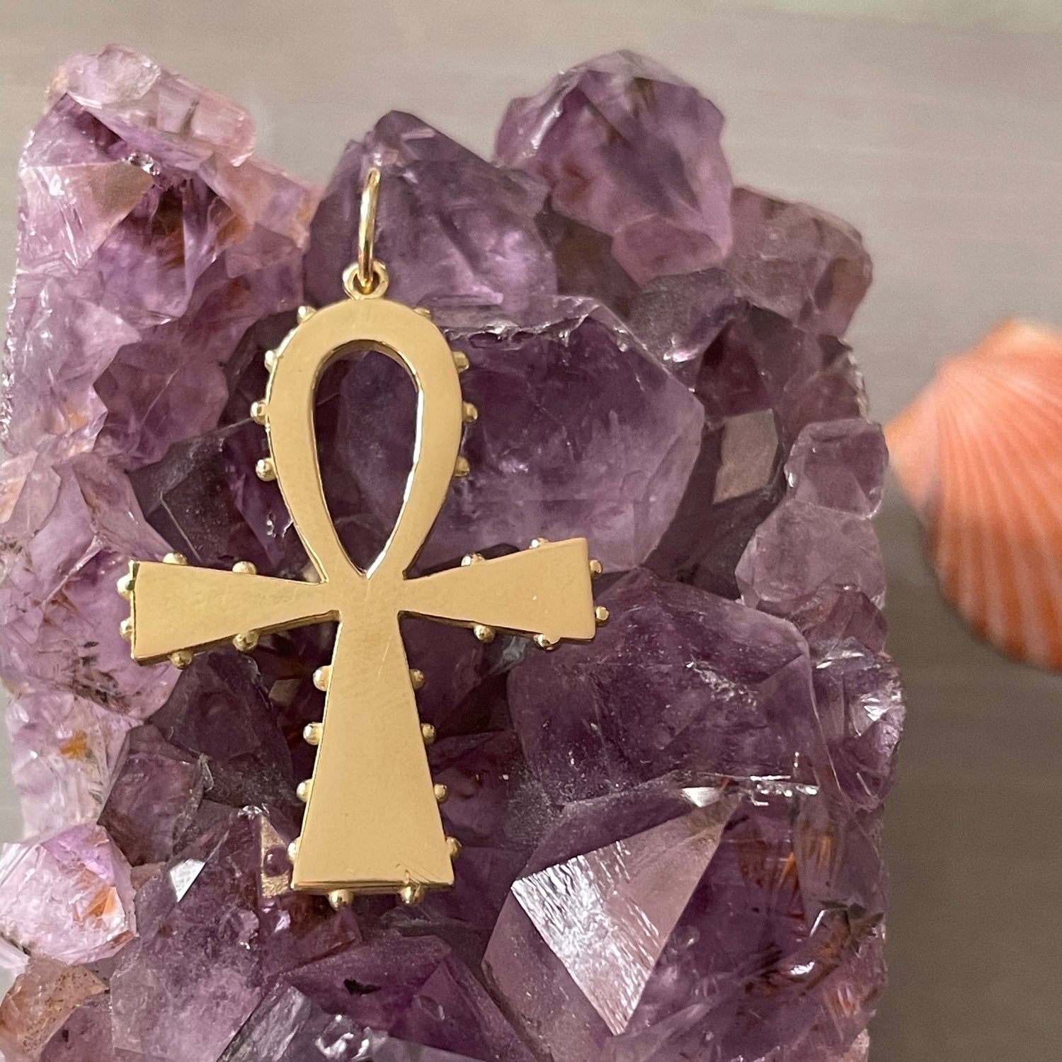 BOHEME GOLD ANKH CHARM rts