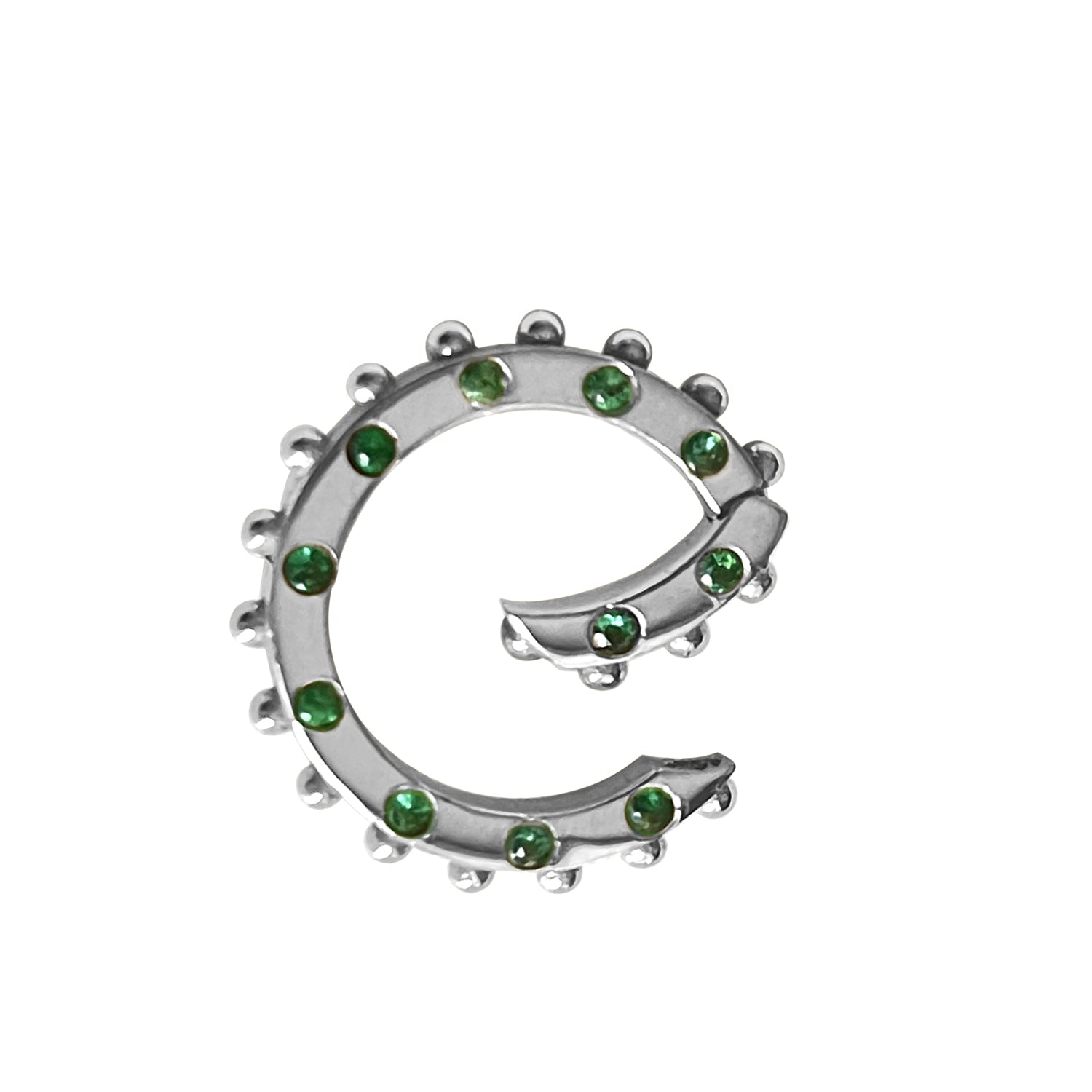 BOHEME EMERALD CLICKER WHITE GOLD