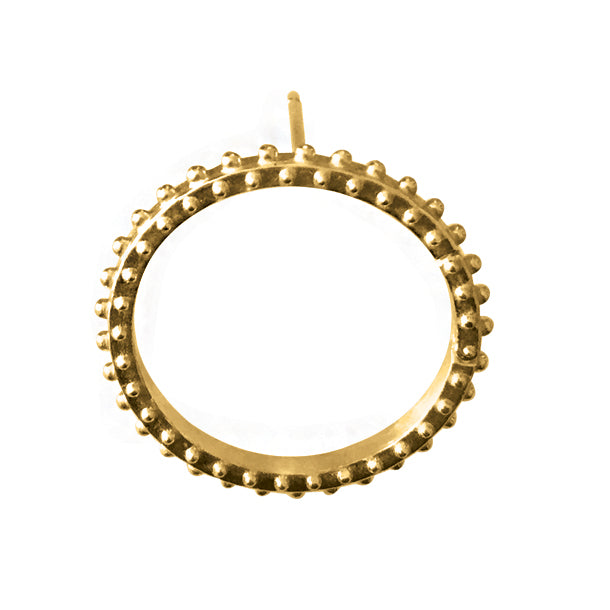 BOHEME CLICKER CHARM HOOP EARRING