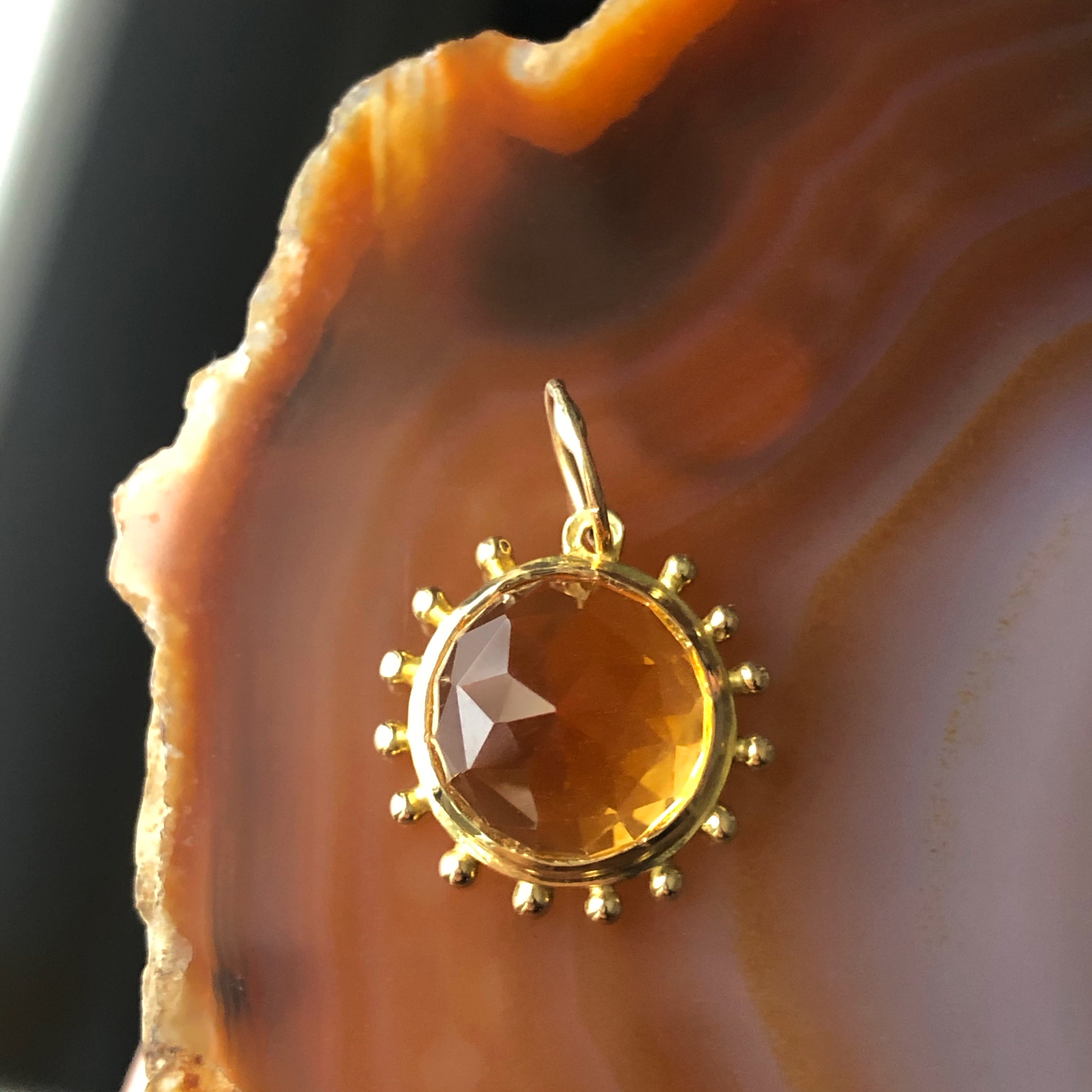 BOHEME CITRINE GRAND SOLEIL CHARM