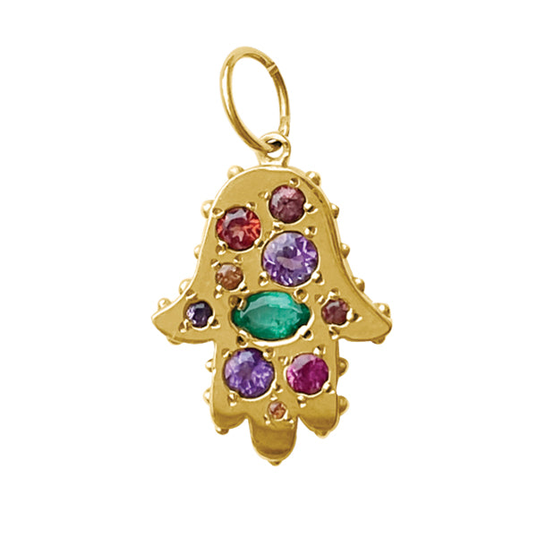 BOHEME RAINBOW HAMSA CHARM