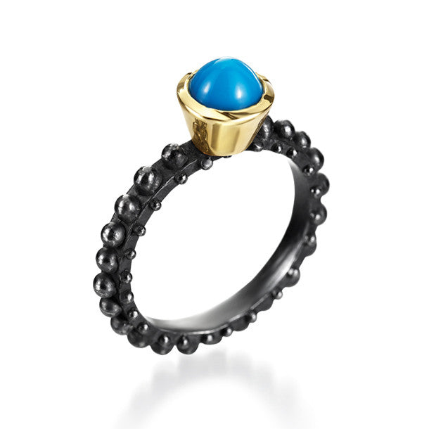 BOHEME SOLITAIRE TURQUOISE RING rts