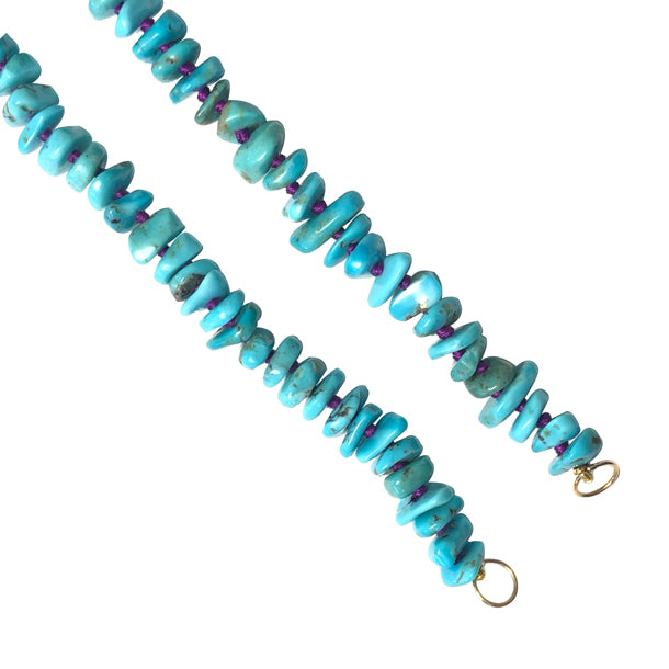 BOHEME TURQUOISE NUGGET OPEN CHAIN rts