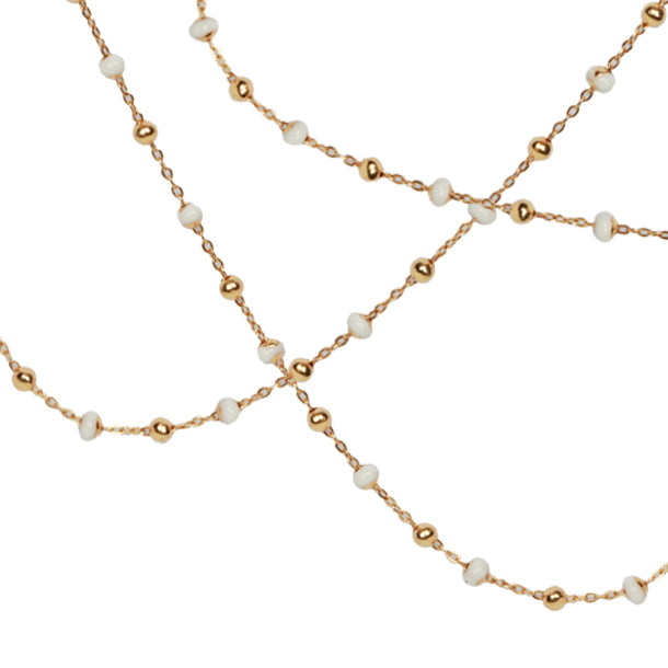 BOHEME ENAMEL GOLD BEAD CHAIN rts