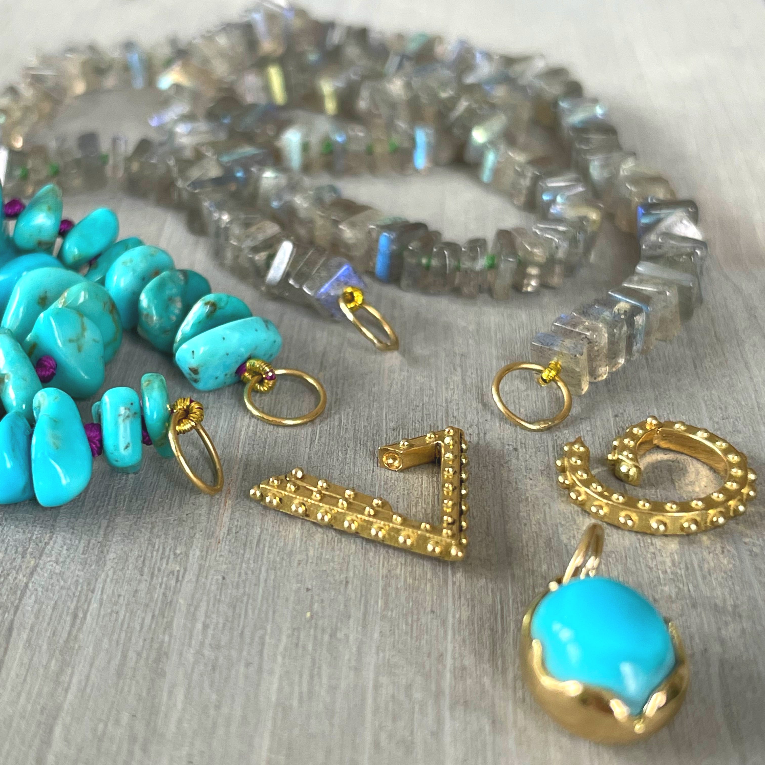 BOHEME TURQUOISE NUGGET OPEN CHAIN