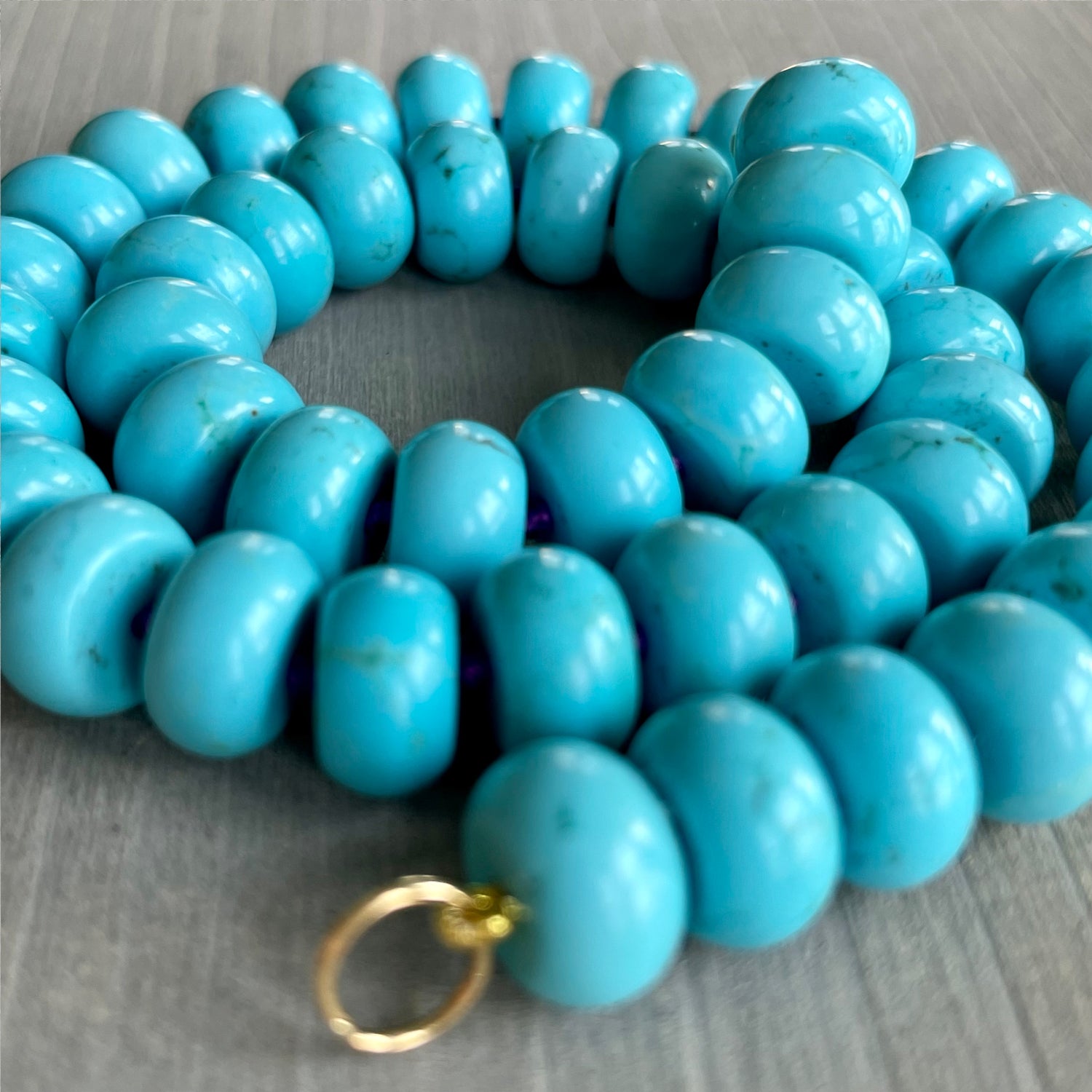 BOHEME TURQUOISE COIN OPEN CHAIN