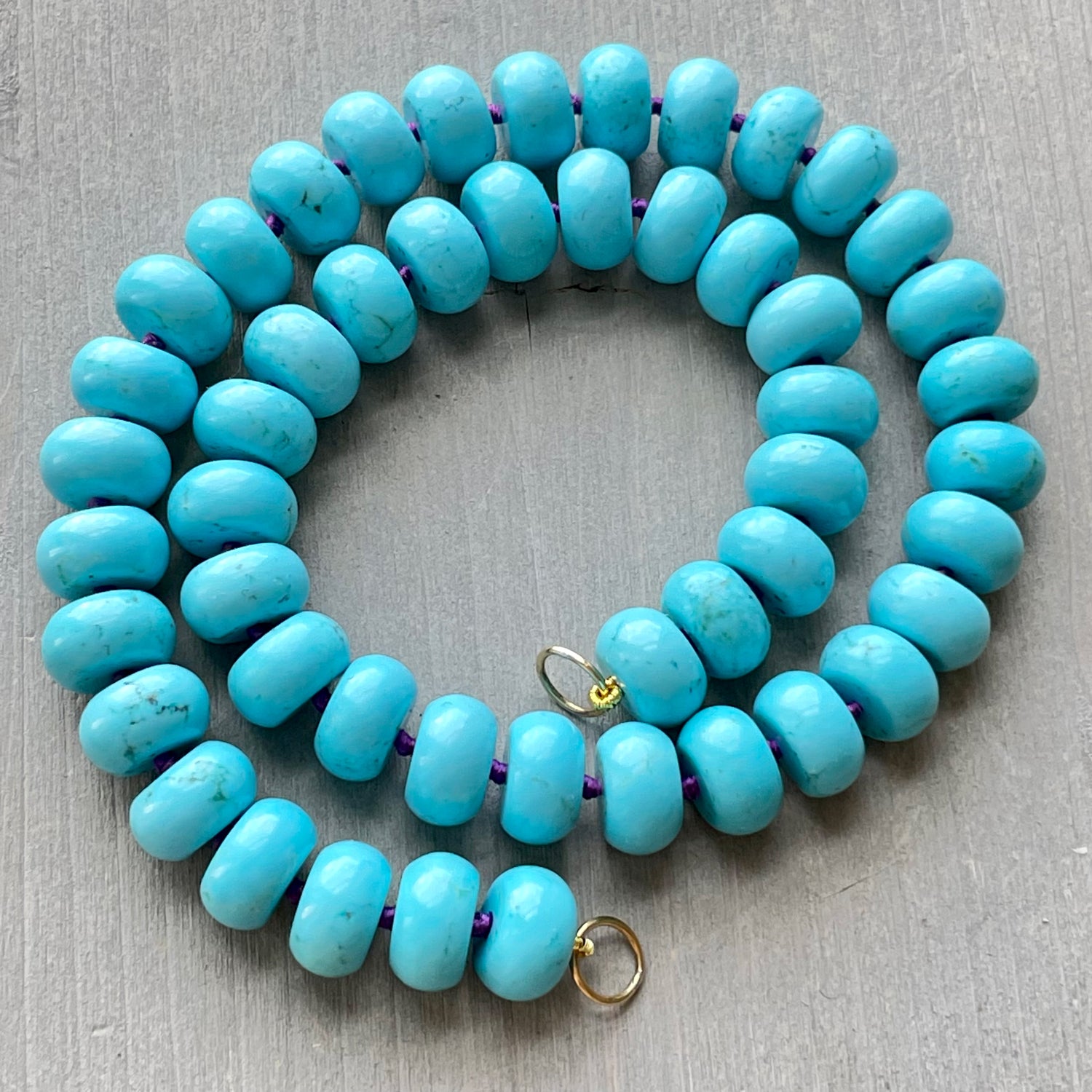 BOHEME TURQUOISE COIN OPEN CHAIN