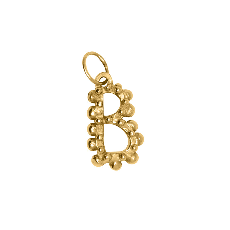 BOHEME SOLID GOLD INITIAL CHARM