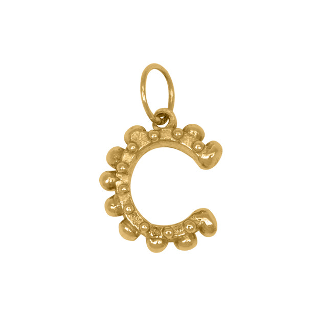 BOHEME SOLID GOLD INITIAL CHARM