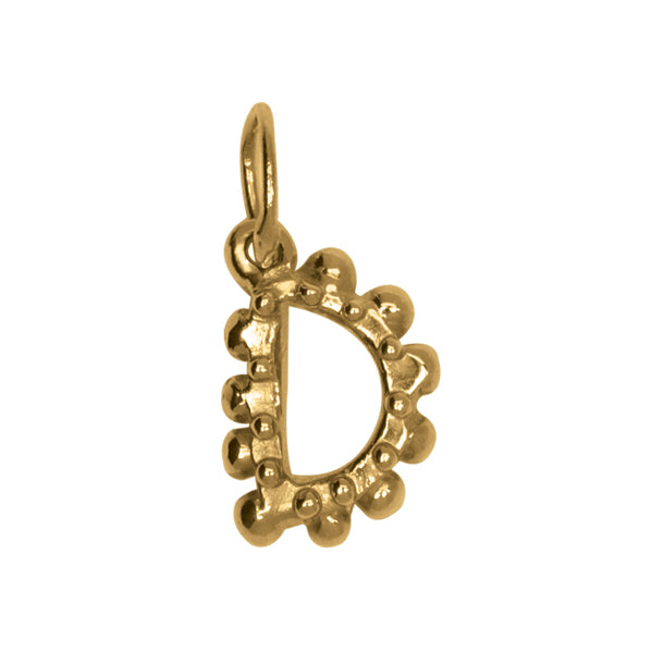 BOHEME SOLID GOLD INITIAL CHARM