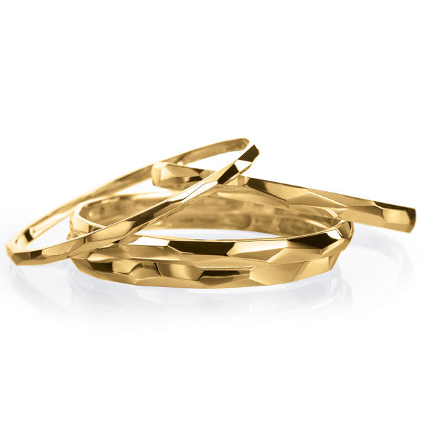 FACETTE SOLID THIN BANGLE