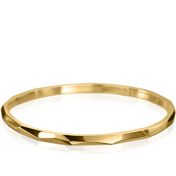FACETTE SOLID THIN BANGLE