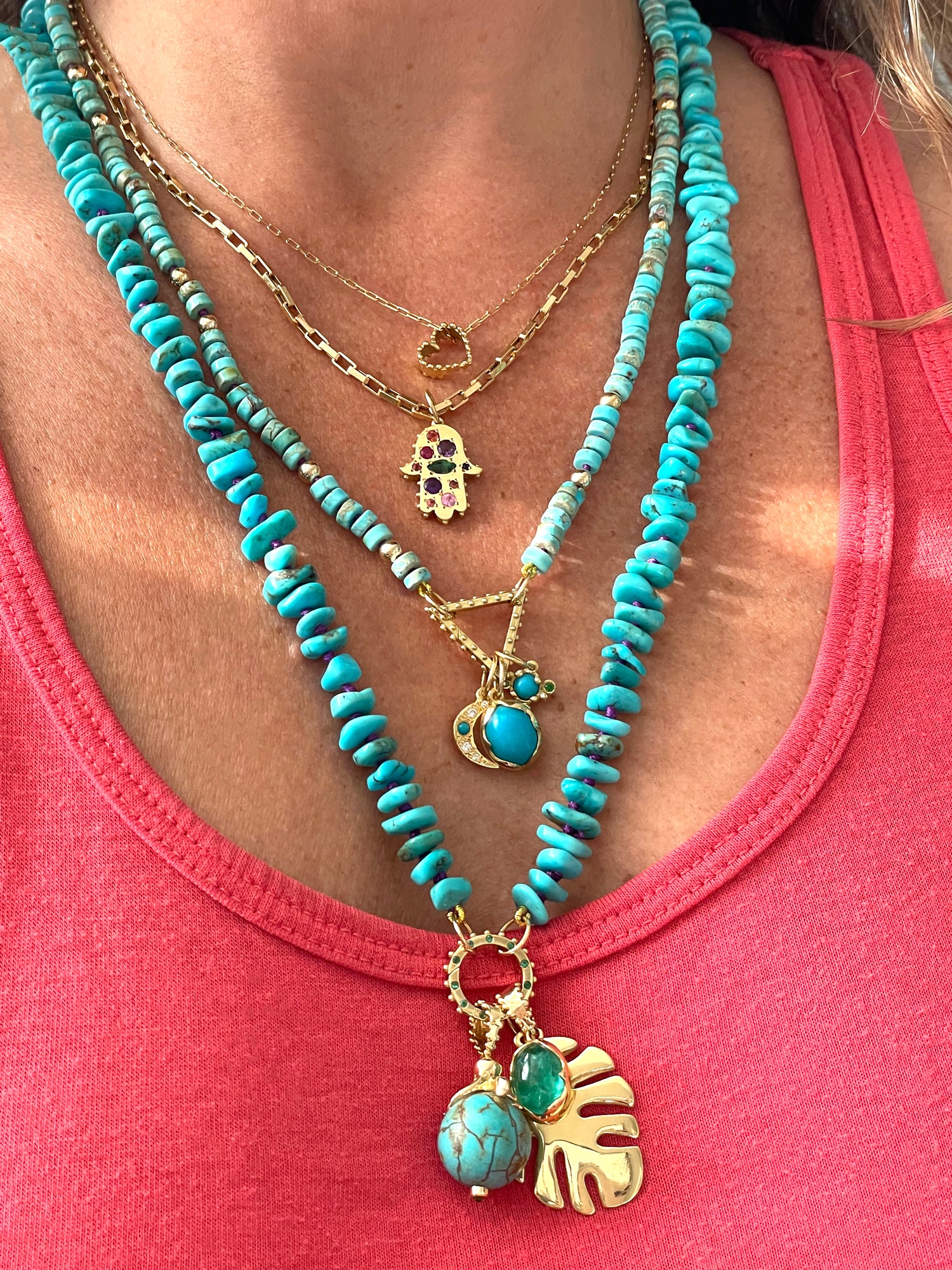 BOHEME TURQUOISE OCTOPUS CHARM rts