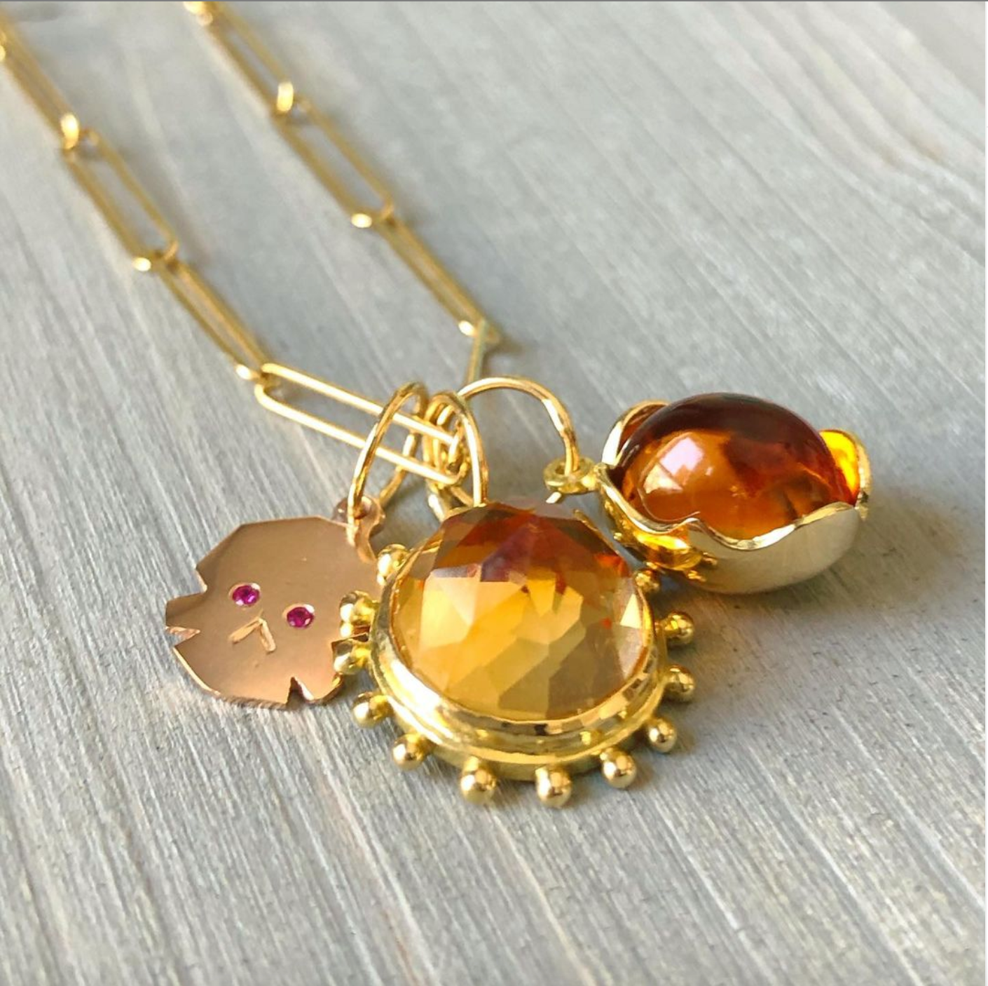 BOHEME CITRINE GRAND SOLEIL CHARM