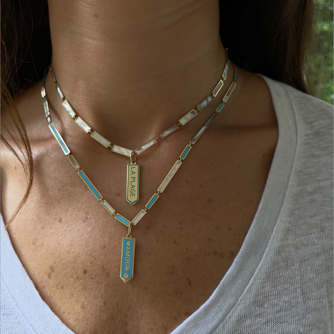 BOHEME LA BELLE INLAY GOLD CHAIN