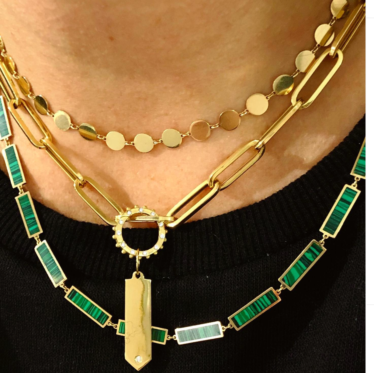 BOHEME LA BELLE INLAY GOLD CHAIN